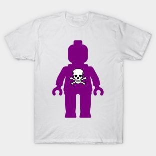 Minifig with Skull Design T-Shirt